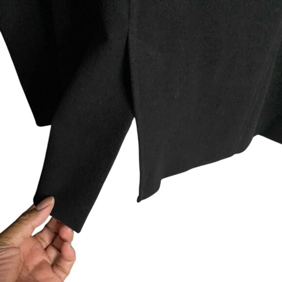 Torrid Women's Black Ponte Toggle Cozy Hooded Coat - Picture 10 of 13